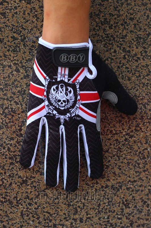 Rock Handschoenen Met Lange Vingers Cycling Zwart Rood